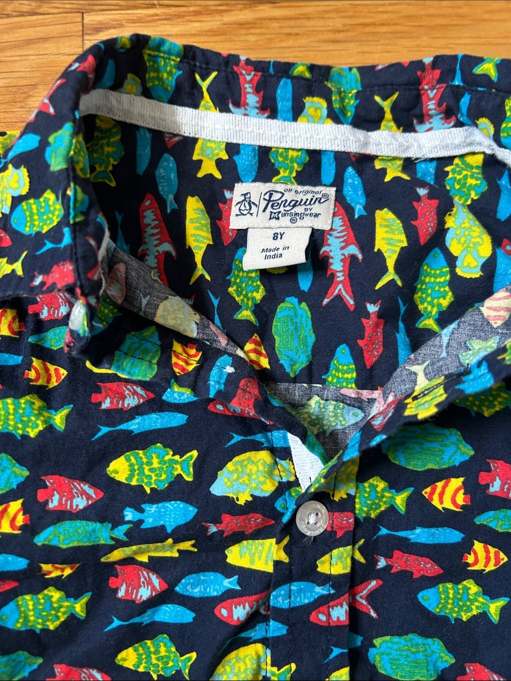 Original Penguin button down - fish pattern - Picture 2 of 4